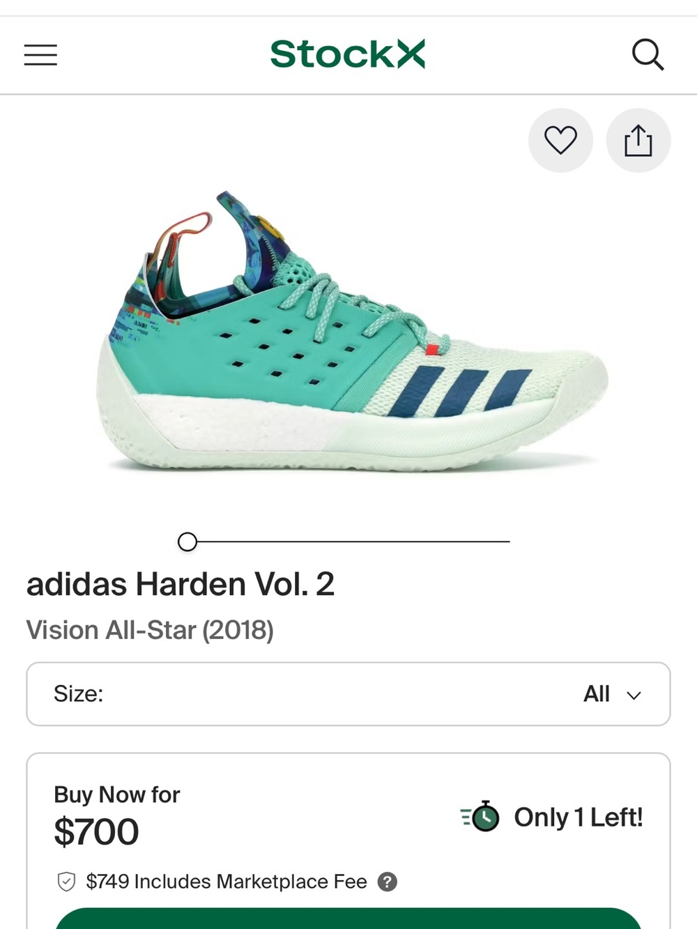 adidas Harden Vol. 2
Vision All-Star (2018)